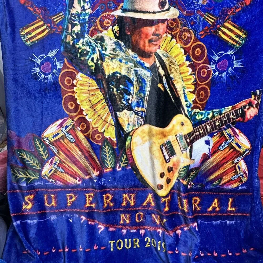 Santana 2019 Supernatural Now Tour Blanket VIP Merchandise 48